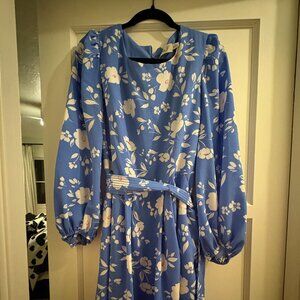 ELIZA J Blue Floral Dress- size 16